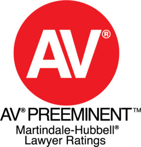 AV Preeminent. Martindale-Hubbell Lawyer Ratings