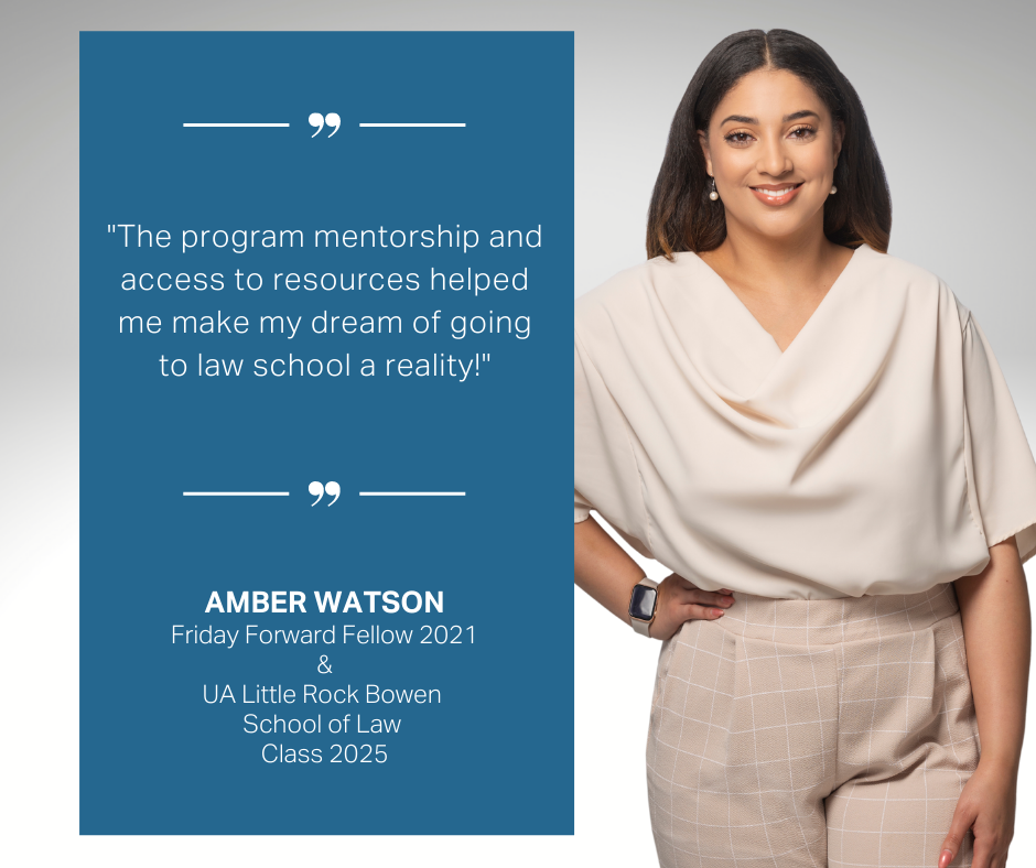 The program mentorship and access to resources helped me make my dream of going to law school a reality!
