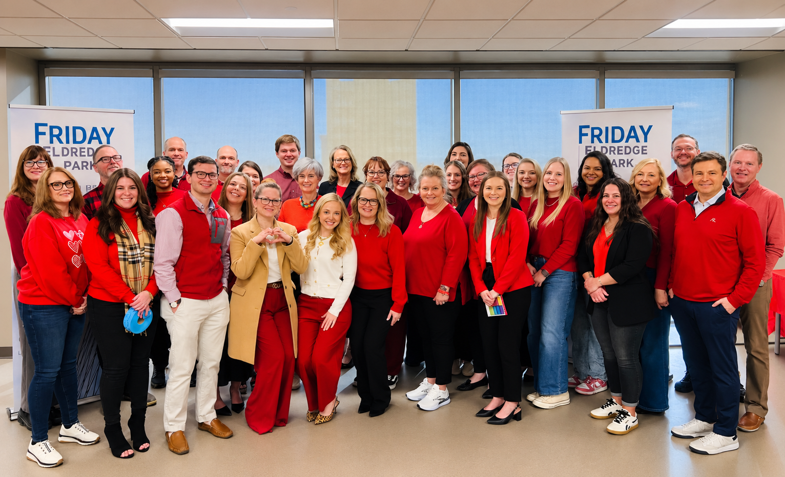 Friday Cares volunteers participating in community service